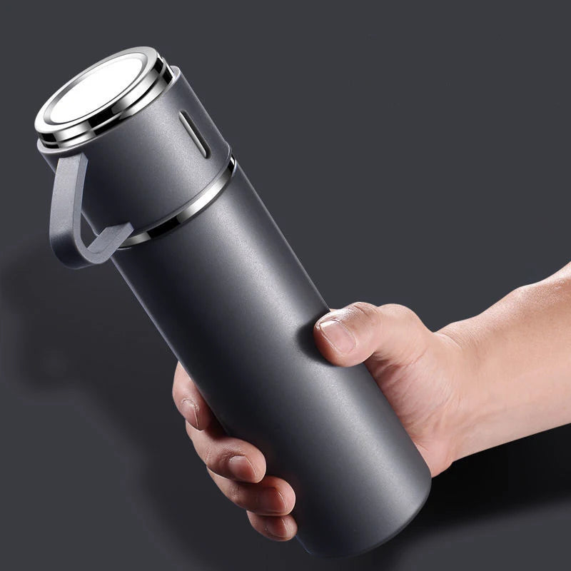  Thermos Set: Ideal for hot and cold beverages, these 500ml stainless steel thermoses. Durable, insulated, and versatile for home and outdoor activities